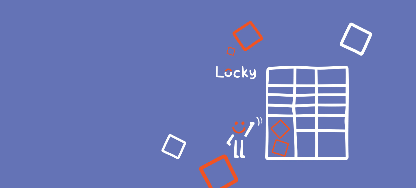 Cacifo Locky em grafismo