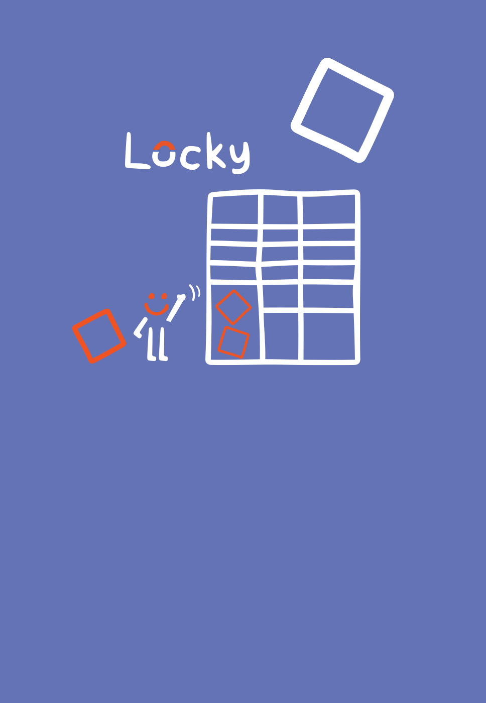 Cacifo Locky em grafismo