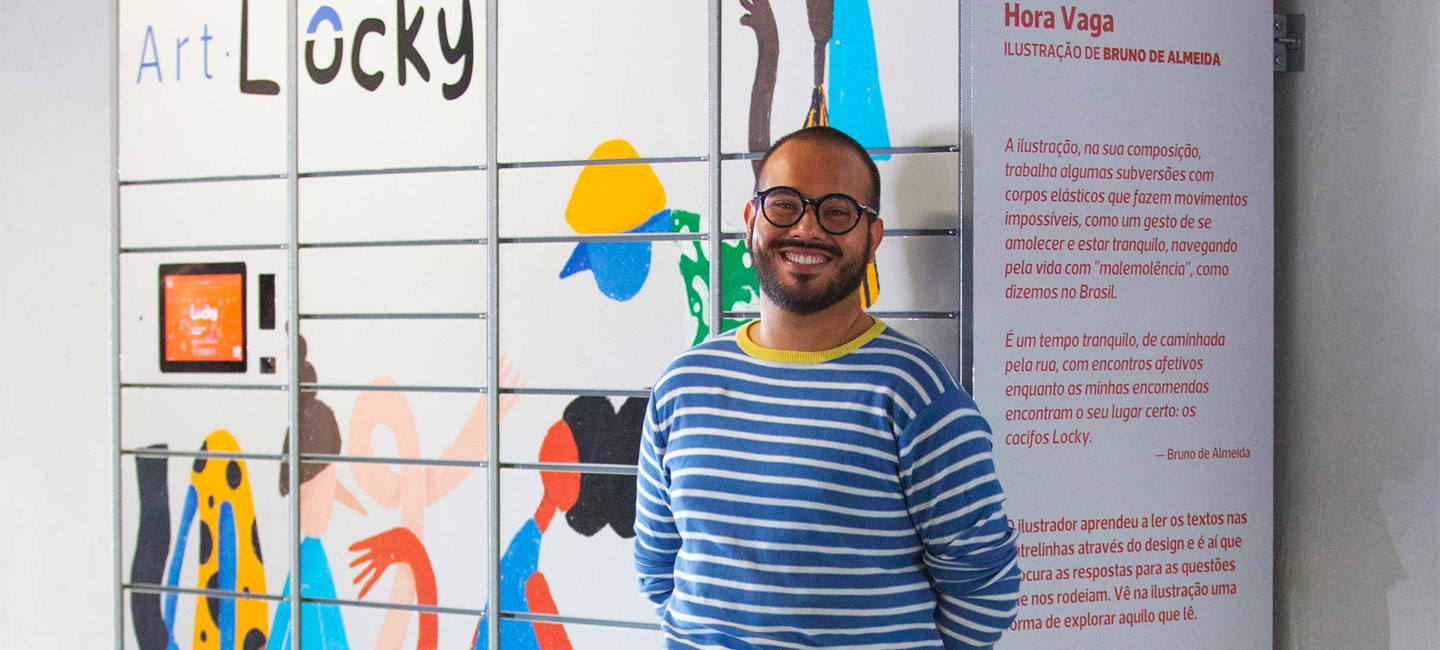 Cacifo Locky personalizado pelo artista Bruno de Almeida